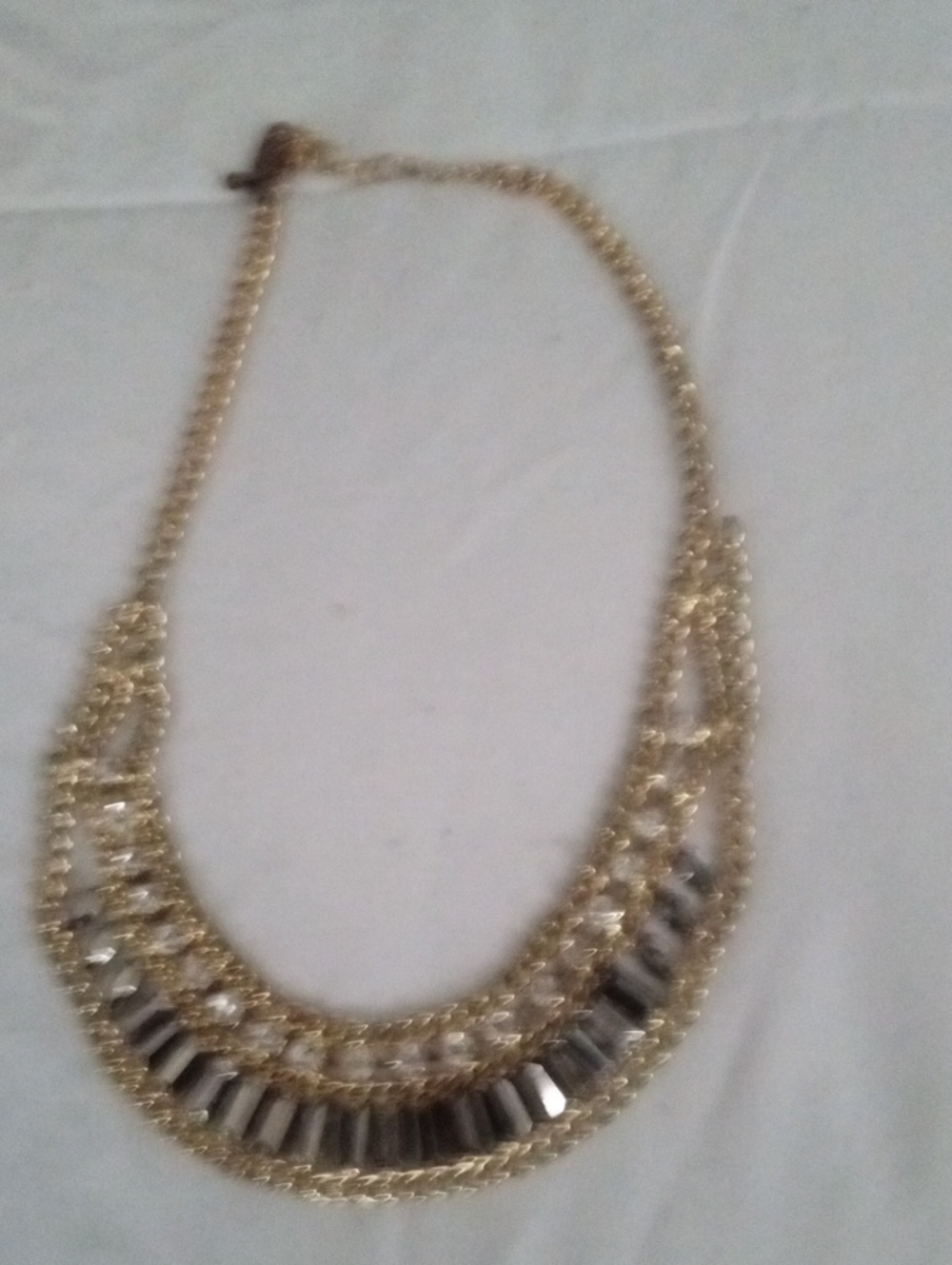 Elegant Gold and Silver Necklace